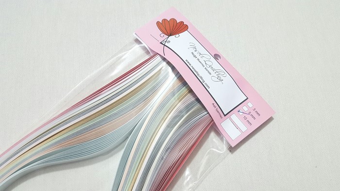 10mm Sedefli Karışık Renkli Quilling Kağıt Şerit (100 ad)
