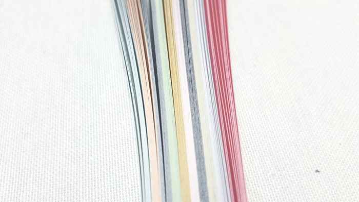 5mm Sedefli Karışık Renkli Kağıt Şerit